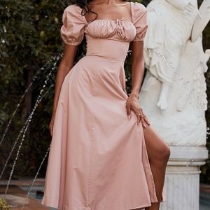 House of CB - Tallulah Blush Midi dress Size M
